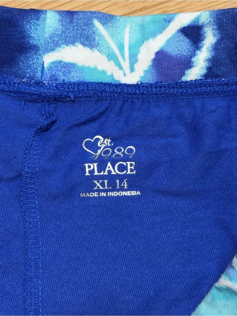 The Children’s Place Girls XL 14 Blue Floral Butterfly Skater Skort Pull On